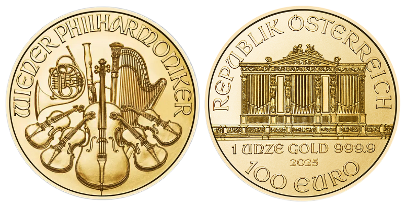 Zlatá investičná minca Wiener Philharmoniker 1 Oz
