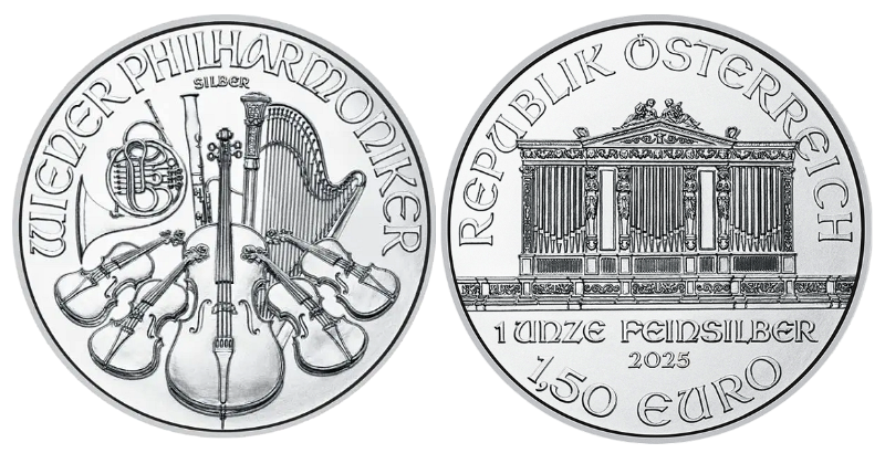 Strieborná investičná minca Wiener Philharmoniker 1 Oz