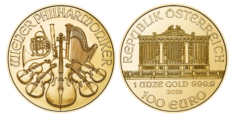 Zlatá investičná minca Wiener Philharmoniker 1 Oz