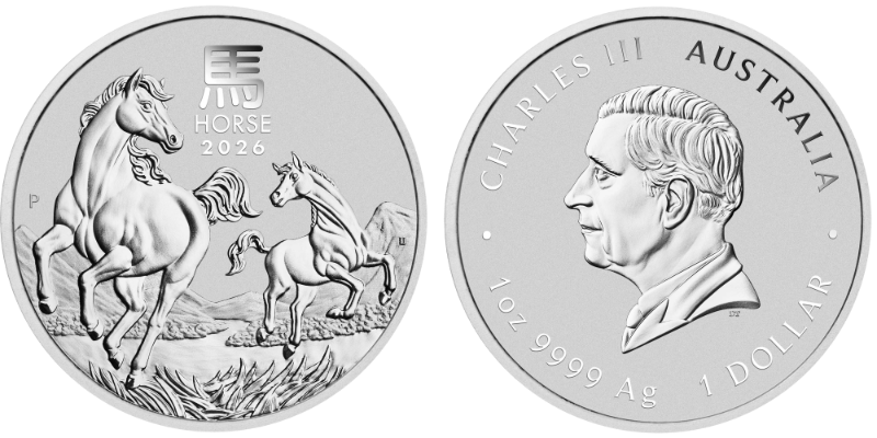 Strieborná investičná minca 1 Oz Lunárná séria III. ROK KOŇA 2026